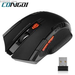 Mice 2.4G wireless mouse 1600DPI PC optical mouse game console 6-button wireless mouse with USB receiver suitable for PC laptop accessories Y240407