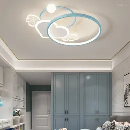 Ceiling Lights Modern Warm Led Light For Children's Room Chandelier Girl Boy Romantic Love Design Bedroom Lamp Home Decor Study Fixture