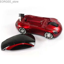 Mice 2.4G 1600DPI mouse USB receiver wireless LED light car shaped optical mouse Y240407