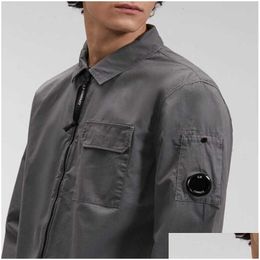 Mens Jackets 2023 Spring Casual Hoodie Cp Shirts Long Sleeve Jacket Pocket Company Goggles Lens Decoration Zipper Thin Uk High Street Otkmc