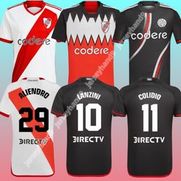 24 24 River Plate Soccer Jerseys Barco De La Cruz Quintero Aarezpratto Fernandez Camisetas Solari Men Kids Kits Set Javascript 2024 2025 AWAY Football concept shirt