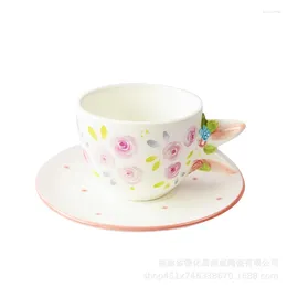 Cups Saucers Office Afternoon Tea Travel Cup Mug For Coffee Set Of Glasses And Saucer Sets Mugs Coffe Ceramic Espresso