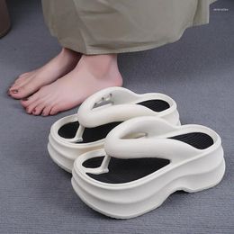 Slippers Summer Women's Flip Flops Comfortable Non Slip EVA Thick Sole Sandals 2024 Fashionable Outdoor Soft Women