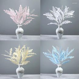 Decorative Flowers Artificial Flower Green Plants Sophorae Leaf Wedding El Garden Arrangement Home Christmas Decoration Accessories