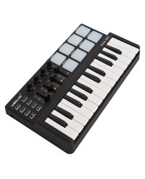 whole Panda mini Portable Mini 25Key USB Keyboard and Drum Pad MIDI Controller84961103313244