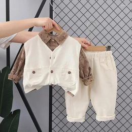 Clothing Sets Boys Autumn Casual Spring/autumn Fashion Baby Three-piece Set Infants Toddlers Cool Trend