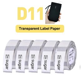 Paper NiiMbot Thermal Transparent Paper Waterproof Oil Proof White Label Paper For D11 D110 D101 Portable Thermal Label Printer