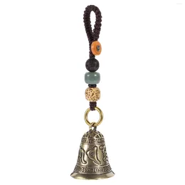 Party Supplies Vintage Bell Pendant Key Home Decor Brass Unique DIY Pendants Cotton Rope Delicate Men And Women