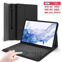 Case Magic Keyboard for Samsung Galaxy Tab S7 Fe/s8/s7 Plus/s8 Ultra Wireless Keyboard Case for Samsung Galaxt Tab S6 Lite/a8/s8/s7