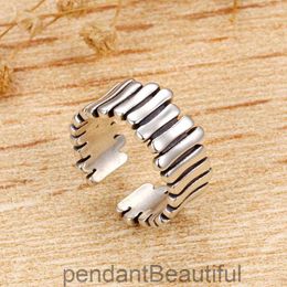 Irregular 925 sterling silver niche fashion personality ring for women Instagram Thai silver cold style index finger ring