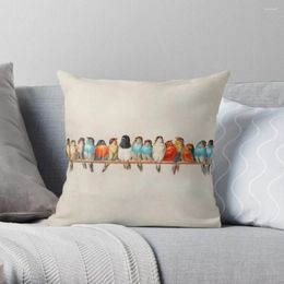 Pillow Vintage Birds Throw Cover For Sofa Pillowcases Pillows S Christmas Covers