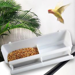 Other Bird Supplies Parrot Food Water Feeder Hanging Bowl Quail Cage Feeding Cup Parakeet Box Pet Plastic Container