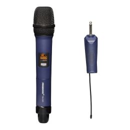 Microphones FREEBOSS FBU321 1 Way Multi Adjustable Frequency Metal Handheld Transmitter Camera Microphone Party Karaoke Wireless Microphone