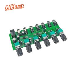 Amplifier GHXAMP Dual Channel Stereo Auido Mixer 6 Way Input Sound Board (6Input 1Output) With Separate Volume Adjustment DC524V 1PC
