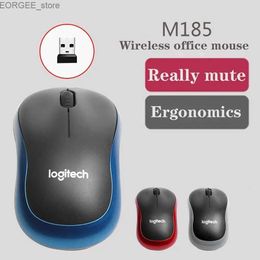 Mice M185 Wireless Mouse 2.4 GHz 1000DPI Silent Gaming Optical Navigation Mouse 3-Button Mini Portable Energy saving Mauser PC/Lap Y240407