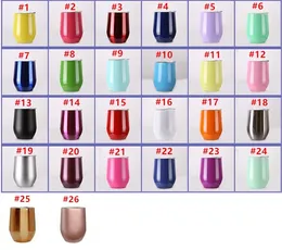 Mugs Quevinal 100pcs 9oz Egg Cups Wine Glass Double Wall Stainless Steel Beer Insulated Mug Drinking Coffee Cup 9 Oz Kids