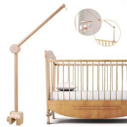 Stroller Parts Baby Crib Mobile Arm 27inch Wooden Cloud Bed Bell Bracket Adjustable Hanging Toy Hanger Decoration Holder