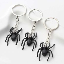 Keychains Lanyards Resin Simulation Insects Spider Scorpion Centipede Funny Animals Key Rings For Boys Men Gift Handmade Jewellery Q240403