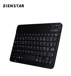 Zienstar 10inch Azerty French Aluminium Mini Wireless Keyboard Bluetooth for Apple IOS Android Tablet Windows PC Lithium Battery 212561955