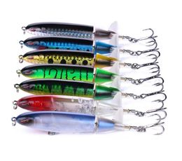 8pcslot Whopper Popper 10cm 132g Fishing Lure Artificial Wobbler Hard Bait Plopper Soft Rotating Tail For Carp Fishing Pesca 2015993031