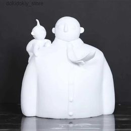 Arts and Crafts Modern Resin White Obesity Tie Fiure Man In Suit Livin Room Ornament Fiure Statue Desk Decoration Crafts Home DecorationsL2447