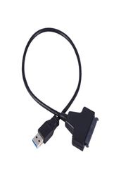 PC USB 30 To Sata Cable 22 Pin Power Adapter Cable for 25 HDD SDD Hard Disc Drive2434415