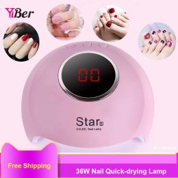 Bolts 36w 12 Led Nail Dryer Uv Lamp Nail Art Gel Drying Auto Sensor Sun Light Smart Timer Home Manicure/pedicure Hine