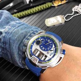 watch milles Business Leisure Men's Fully Automatic Mechanical Watch Hollow out Personality Tape Fashion Glow Waterproof Innovation Cool ayw