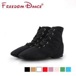 shoes Good Price Men Women Sports Dance Sneakers Ballet Jazz Dance Shoes Lace Up Dancing Boots Red Black Tan Pink Blue Sneakers