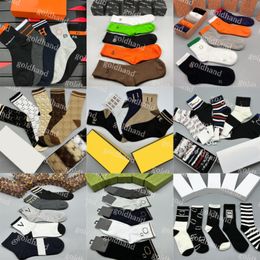 Wholesale Socks Mens Womens Designer Sock Brand Pure Cotton Socks Fashion knit Embroidery Sock With Box