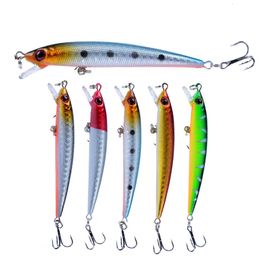 1 PCS 9cm 6g Minnow Fishing Lures Wobbler Hard Baits Crankbaits ABS Artificial Lure for Bass Pike Tackle 240327