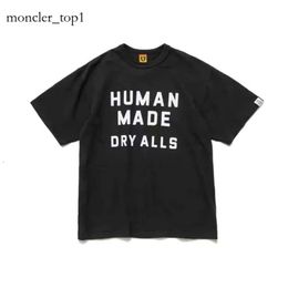 2024 HUMAN MADE T Shirt Fun Print Bamboo Cotton Short Sleeve Leisure Shirt for Men Women High Quality Popular Street Round Neck Short Sleeve Shirts 7221