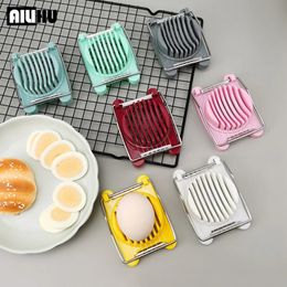 Kitchen Accessories Egg Slicers Chopper Stainless Steel Fruit Salad Cutter Egg Tools Manual Food Processors Kitchen Tool Gadgets 240325