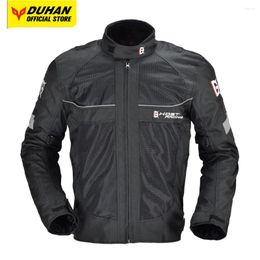 Motorcycle Apparel Reflective Jacket Outdoors Men Motorbike Cycling Protective Clothing Windproof Detachable Inner Lining