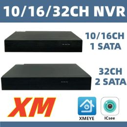 Kaydedici 10/16/32CH*4K H.265 NVR Ağ Dijital Video Kaydedici DVR SATA Kablosu İnsan Yüzü Tespit Xmeye ICSEE VMS OnVIF P2P Bulut