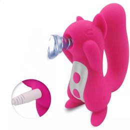 10 Modes Handhold Wireless Squirrel Clitoris Sucking Vibrator Nipple Vibrating Role Playing Massager Adult Sex Toys for Women 240401