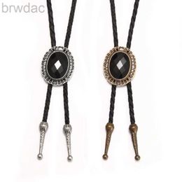 Bolo Ties Adjustable Bolo Tie Popular Western Cowboy Teens Men Women Necklaces Dance Necktie Vintage Shirts Pendant 240407