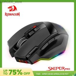 Mice Redragon Sniper Pro M801P RGB USB 2.4G Wireless Gaming Mouse 16400DPI 10 Button Programmable Ergonomic Y240407