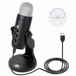 Microphones Professional USB Condenser Microphone for PC Computer Podcasting Recording Microphone Gaming Streaming studio mic For YouTube