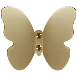 Hooks Brass Three-Dimensional Butterfly Coat Hook Bedroom Rack Creative Single Pendant On Wall Porch