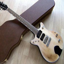 Salute Malcolm Young THE BEAST Double Jet ACDC Tribute Relic Natural SG Electric Guitar Wrap Around Bridge Grover Tuners Bishop 3064719