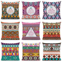 Pillow XUNYU Geometric Cover Colorful Cases Polyester Pillowcase Home Decorative Throw For Sofa KQ59