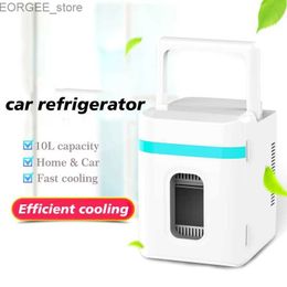 Freezer 12V 10L automotive refrigerant portable household refrigerant semiconductor heating and cooling dual-purpose mini refrigerator nevera peque a Y240407