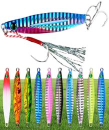 10pcs Metal Jig Bass Fishing Lures Saltwater Bait 740g Slow Jigging Lure Hard Artificial Baits Tuna Trolling Tackle 2201181596872