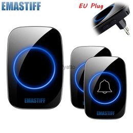 Doorbells New Home Welcome Smart Wireless Door Bell Waterproof 300M Remote EU AU UK US Plug 433mhz H240407