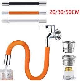 Curtains Faucet Extension Extender Bathroom 360° Rotation Adjust Bending Faucet Splash Proof Universal Extension Tube for Wash Basin