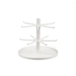 Jewellery Pouches Multifunctional Hanging Rings Home Rack Earring Holder Stand Rotating Necklace Shelf Detachable Display