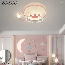 Ceiling Lights Led Chandelier Lamp For Living Room Bedroom Kitchern Home Luxury Light Crown Decor RC Dimmable Lighting