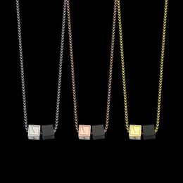 Collana designer di lusso Donne in acciaio inossidabile collane oro in acciaio Gold couple regali di gioielli per gli accessori da donna all'ingrosso