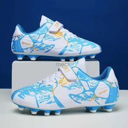 Athletic Outdoor Childrens Football Shoes Long Spikes Grass Training Soccer Cleats Pink Soccer Shoes for Girl Free Shipping Kids Football Boots 240407